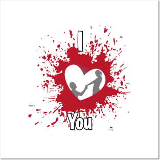 I Love You.. Valentine Hearts Posters and Art